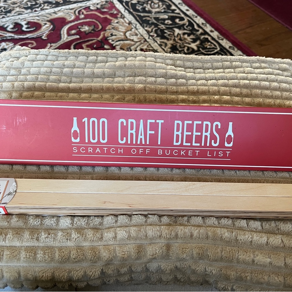 100 Craft Beers Scratch Off Bucket List poster AND Stiicks magnetic framing kit